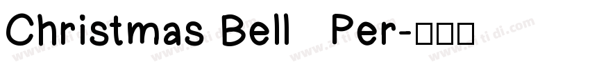 Christmas Bell   Per字体转换